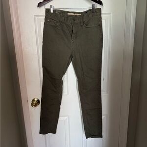 Men's Banana Republic Travel Pant Jeans Olive 32x30